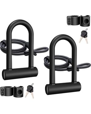 Batfox Heavy Duty Bike U-lock - Metallic