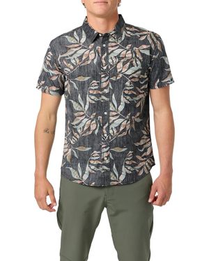 O'neill Sportswear Terrace Short Sleeve Standard Shirt - Gray