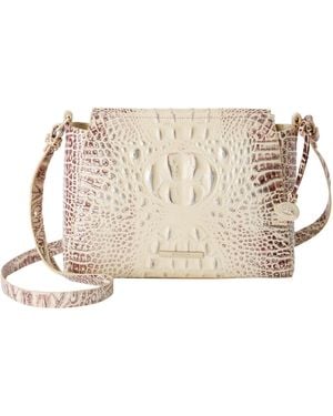Brahmin Hillary Small Leather Crossbody Handbag - Natural