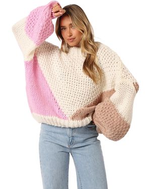 Petal & Pup Koda Pattern Knit Sweater - Pink