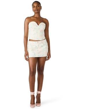 Steve Madden Roselia Corset Top - White
