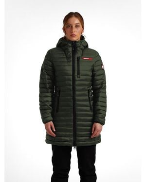 Jacket Satell1te Longline Hooded Jacket - Black