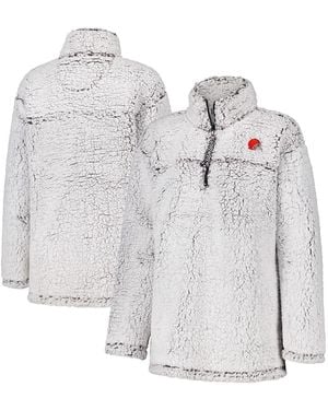 G-III 4Her by Carl Banks Cleveland Browns Sherpa Full-zip Jacket - Gray
