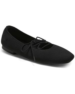 VIVAIA Miley 3 Laces Included Square-toe Lace-up Mary Janes Flats - Black