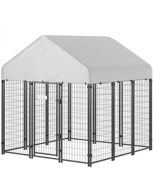 Rui Outdoor Dog Kennel Welded Wire Dog Playpen - White