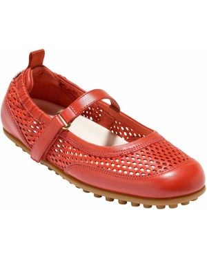 Cole Haan Grandprã ̧ Travina Mary Jane Ballet Flats - Red
