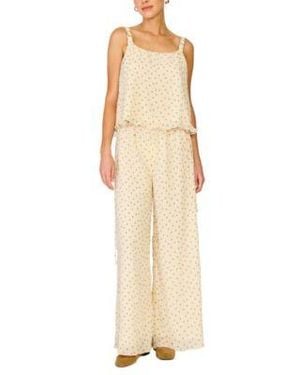 Line & Dot Line Dot Lilou Sleeveless Scoop Neck Top Pull On Pants - Natural