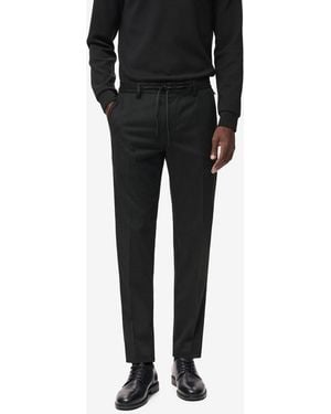 Mango Slim-fit Thermolite Pants - Black