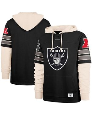 '47 Las Vegas Raiders Split Zone Cornerback Duo Hoodie - Black