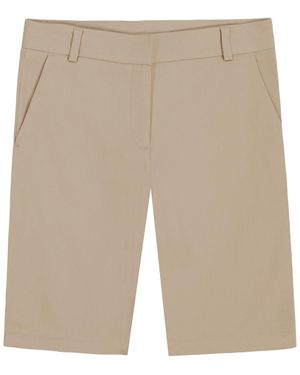 Nautica Girls' 7-16 Tailored Knee Length Shorts - Natural