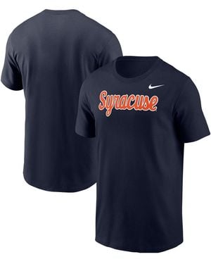 Nike Syracuse Orange Script T-shirt - Blue