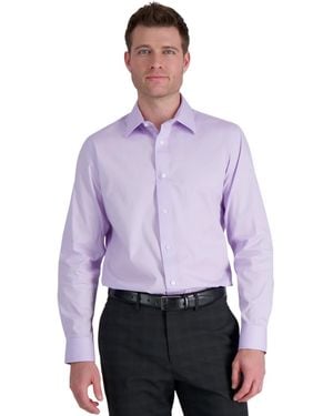 Haggar Classic-fit Premium Comfort Dress Shirt - Purple