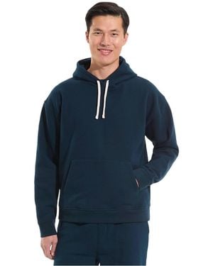 Lands' End Long Sleeve Serious Sweats Oversized Hoodie - Blue