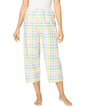 Dreams & Co. Woven Sleep Capri Pant - Multicolor