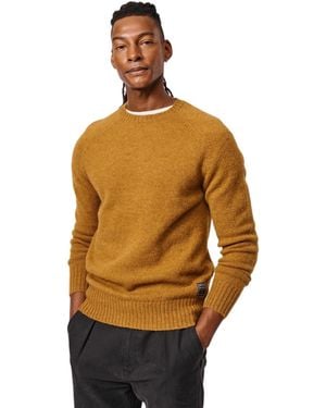 aubi Prestwick Shetland Crew Neck Sweater - Orange