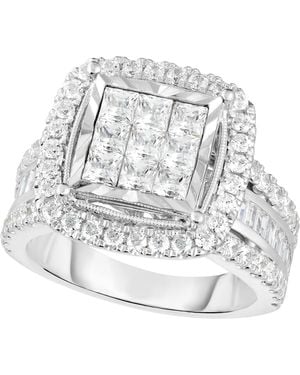 Macy's Diamond Princess Halo Ring (2 Ct. T.w. - White