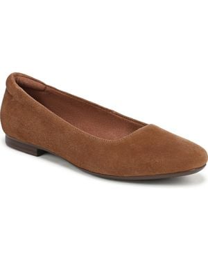Naturalizer Kelly-ballet Square Toe Flats - Brown