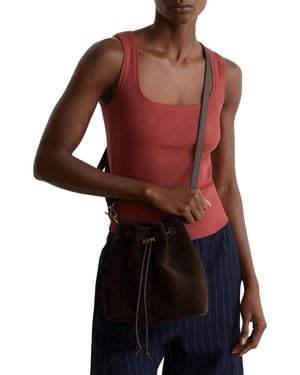 Reiss Riva Square Neck Vest - Red