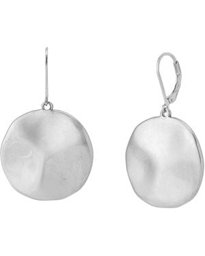 Robert Lee Morris Heirloom Charms Disc Drop Earrings - White