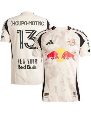 adidas Eric Maxim Choupo-moting New York Red Bulls 2025 Stone Kit Authentic Player Jersey - White
