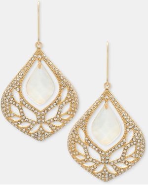 Lonna & Lilly Stone Branch Orbital Drop Earrings - Metallic