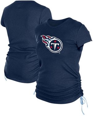 KTZ Tennessee Titans Ruched Side T-shirt - Blue