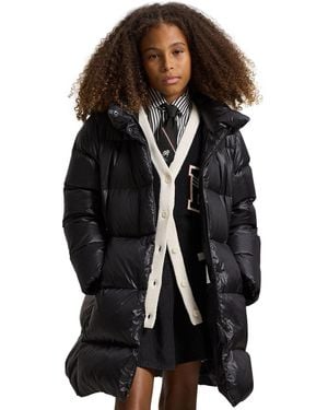 Polo Ralph Lauren Girls 2t-6x Hooded Long Jacket - Black
