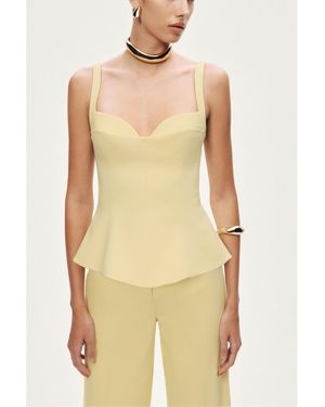 Nocturne Strappy Sculpted Bustier - Yellow