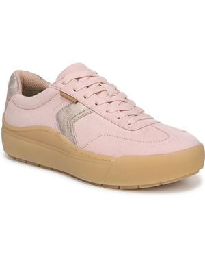 Dr. Scholls Time Off Win Lace Up Platform Sneakers - Pink