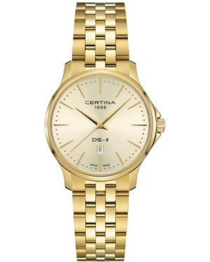 Certina Swiss Ds-8 Gold-tone Stainless Steel Bracelet Watch 31mm - Metallic