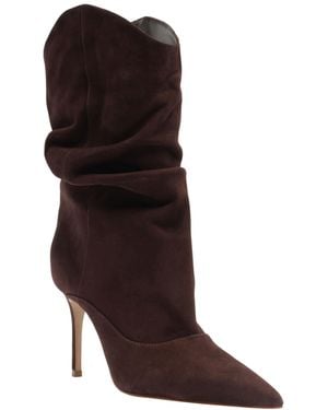 SCHUTZ SHOES Maryana Pointed Toe Slouch Boots - Brown
