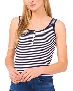 Cece Striped Tank Top - Blue