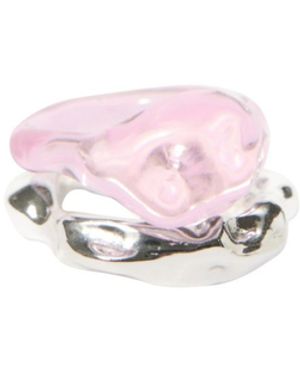 Mango Irregular Design Rings Set - Pink