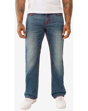 True Religion Billy Super T Bootcut Flap Jeans - Blue