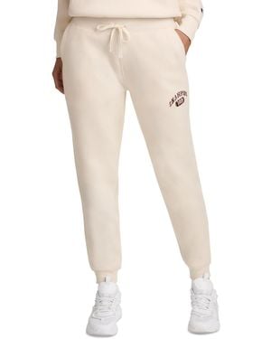 Champion Powerblend Fleece Graphic-print Sweatpants - Natural