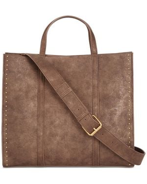 Style & Co. Boxy Medium Tote - Brown