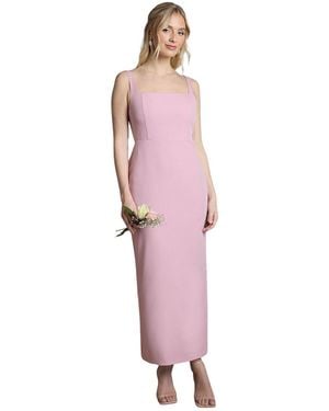 Coast Bow Back Square Neck Maxi Dress - Pink