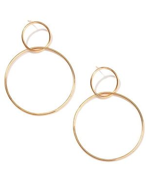 Nectar Nectar New York Bold Link Hoop Earrings - White