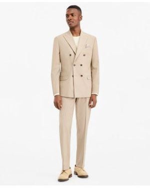 BarIII Slim Fit Solid Double Breasted Suit Separates Macys Exclusive - Natural