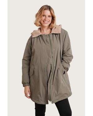 Nom Maternity Scottie Before & After Coat - Brown