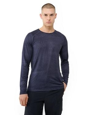 4F Quick-drying Cycling Long Sleeve T-shirt - Blue