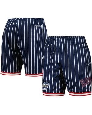 Mitchell & Ness Boston Red Sox Cooperstown Collection 2004 World Series City Collection Mesh Shorts - Blue