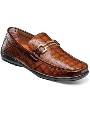Stacy Adams Keeler Moc Toe Tassel Slip On Loafer in Brown  display picture 1