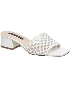French Connection Ladies Waves Sandal - White