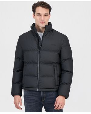 BOSS Hugo By Beazly Coated Puffer Jacket - Blue