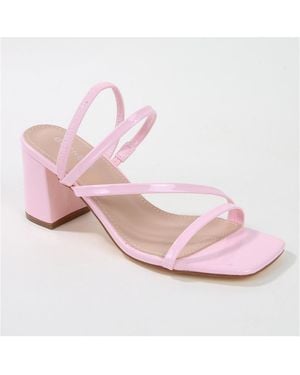 BERNESS Hattie Strappy Block Heel Sandals - Pink