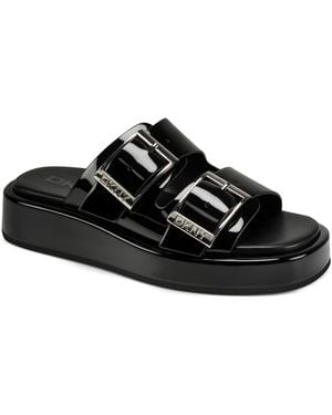 DKNY Leocadia Platform Sandals - Black