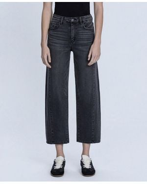 Flying Monkey Super High Rise Mild Barrel Jeans - Blue