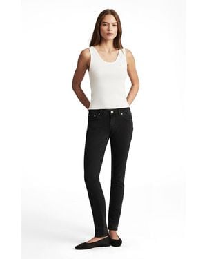 Mavi Alexa Mid Rise Skinny Jeans - White