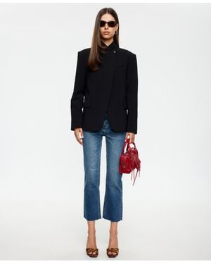 Lioness Trophy Club Mock Neck Blazer - Blue